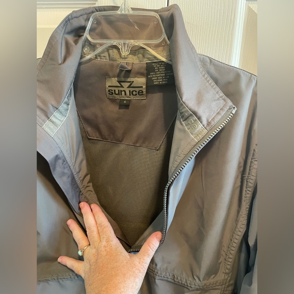 SUNICE Army Green 3/4 Zip Pullover Jacket Men’s Size Small S Army Green - Picture 12 of 13